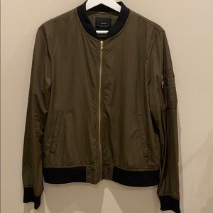 Zara Khaki Army Bomber Jacket